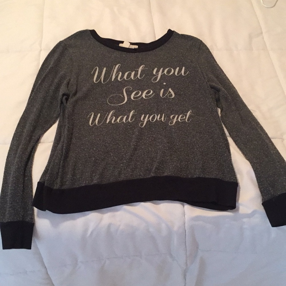 Gray Forever 21 sweater